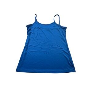 Fever Womens Tank Top Shirt Size Small Blue Sleeveless Spaghetti‎ Straps EUC